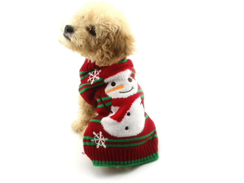 NACOCO Dog Snowman Sweater