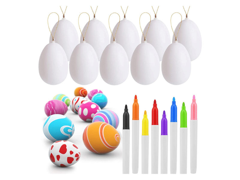 UFUNGA 30 Pcs Easter Egg Decorations Kit